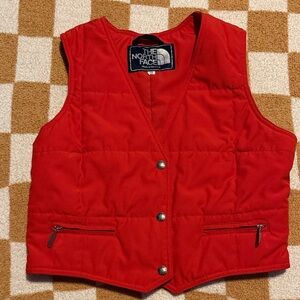 The North Face Kids Bright Red Quilted Vest